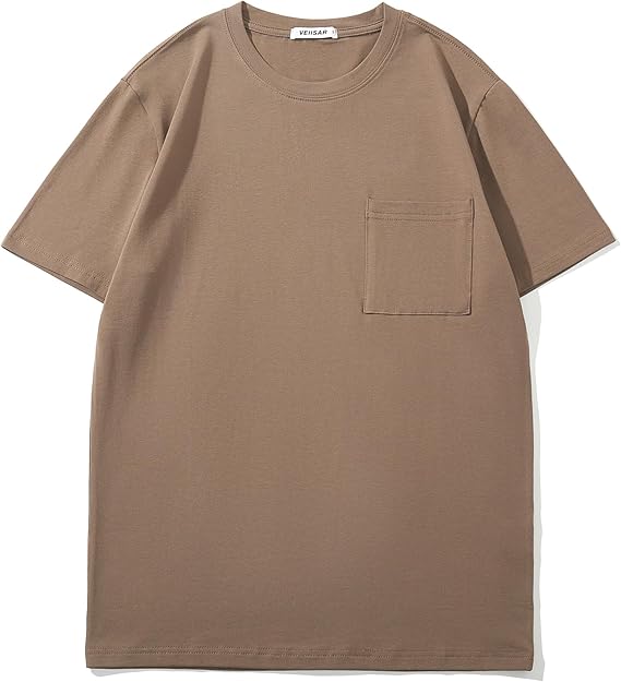 Men's Soft-Fit Cotton-Spandex Pocket T-Shirt