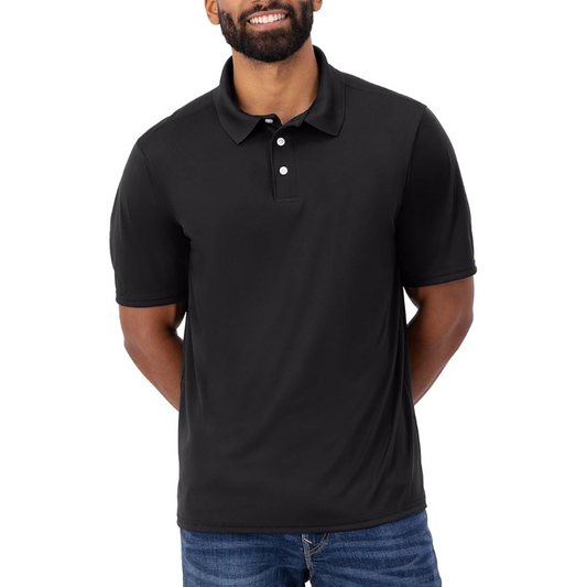 Men's Quick-Dry Performance Polo Shirt with 40+ UPF Sun Protection
